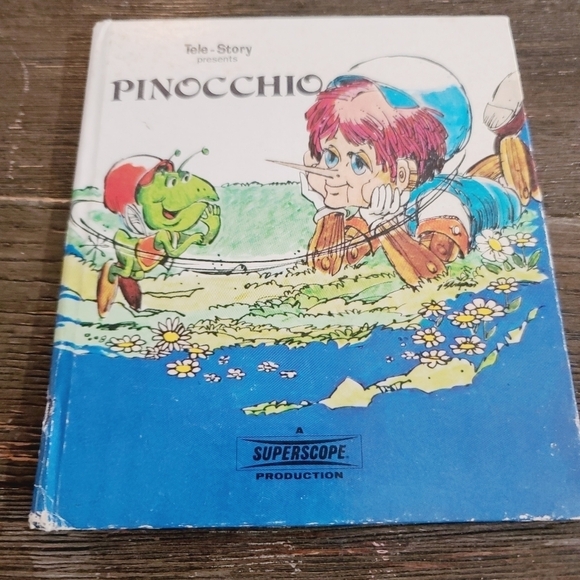 Vintage 70s Pinocchio Children's Picture Book - Picture 1 of 9
